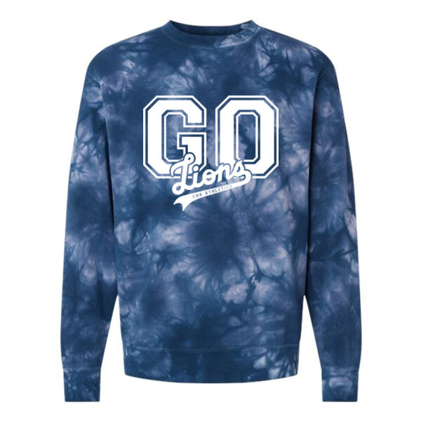 Independent Trading Co. - Midweight Tie-Dyed Crewneck Sweatshirt - Printed Logo Thumbnail